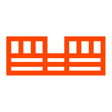 Icon of a wooden deck railing, symbolizing deck staining.