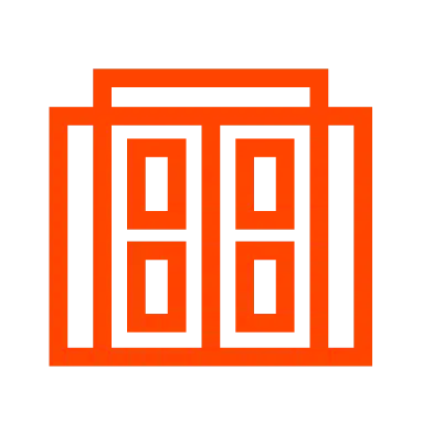 Icon representing front door painting or exterior entry services.
